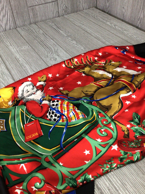 Escada Christmas Silk Scarf
